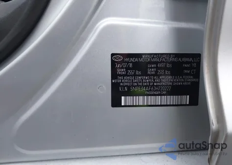 2018 Hyundai Sonata Sport+ z USA, uszkodzony, nr VIN 5NPE34AF6JH720222